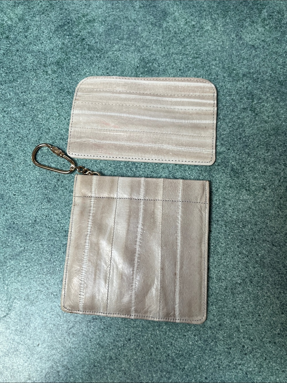Vintage Eel Skin Coin Pouch & Card Holder